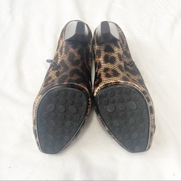 Carlos Santana leopard chica open toe sandal heels cheetah size 8 with box - Picture 9 of 11